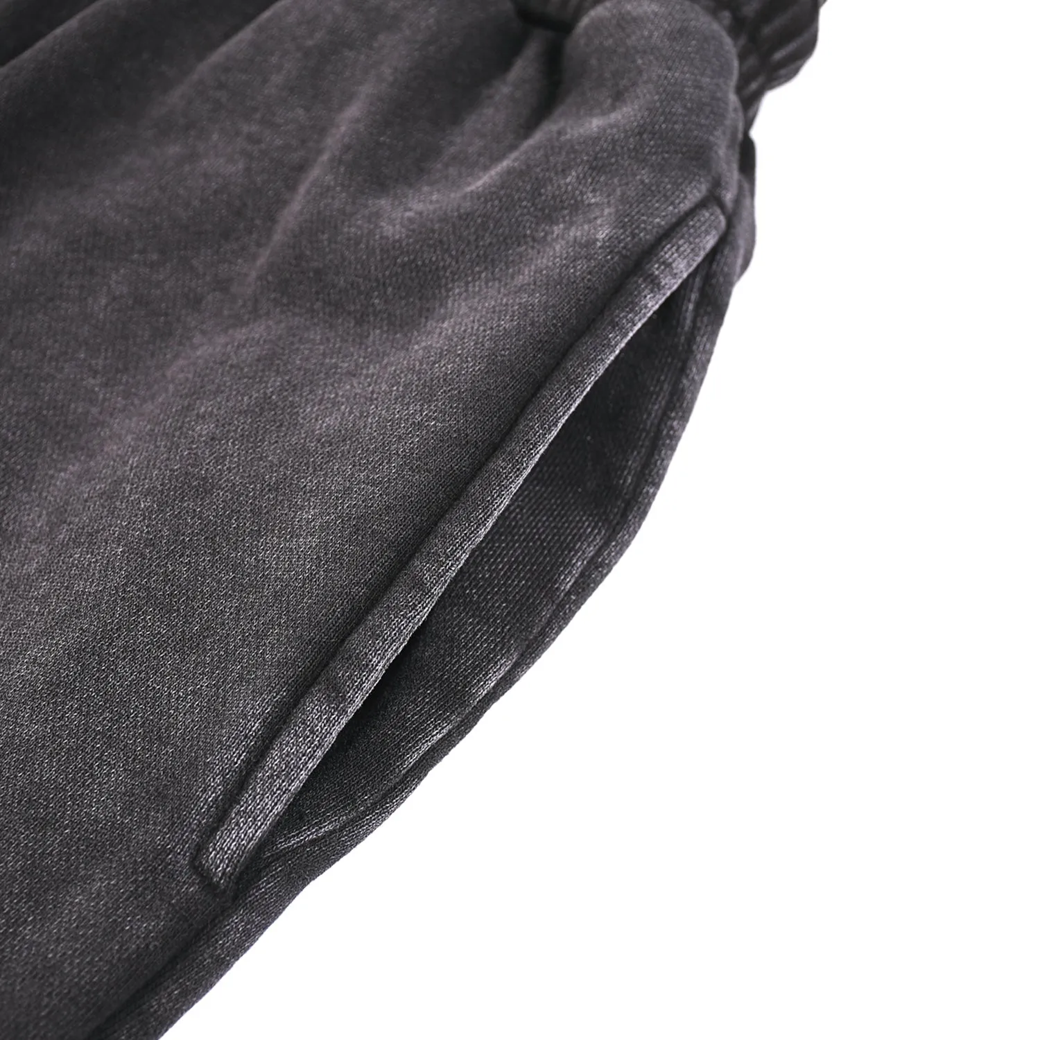 Stone Wash Straight Leg Joggers