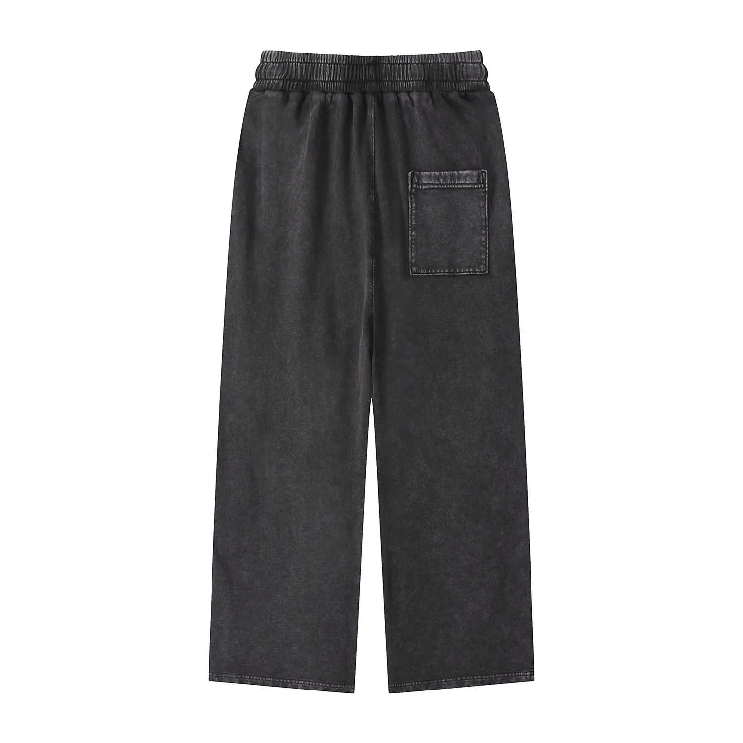 Stone Wash Straight Leg Joggers
