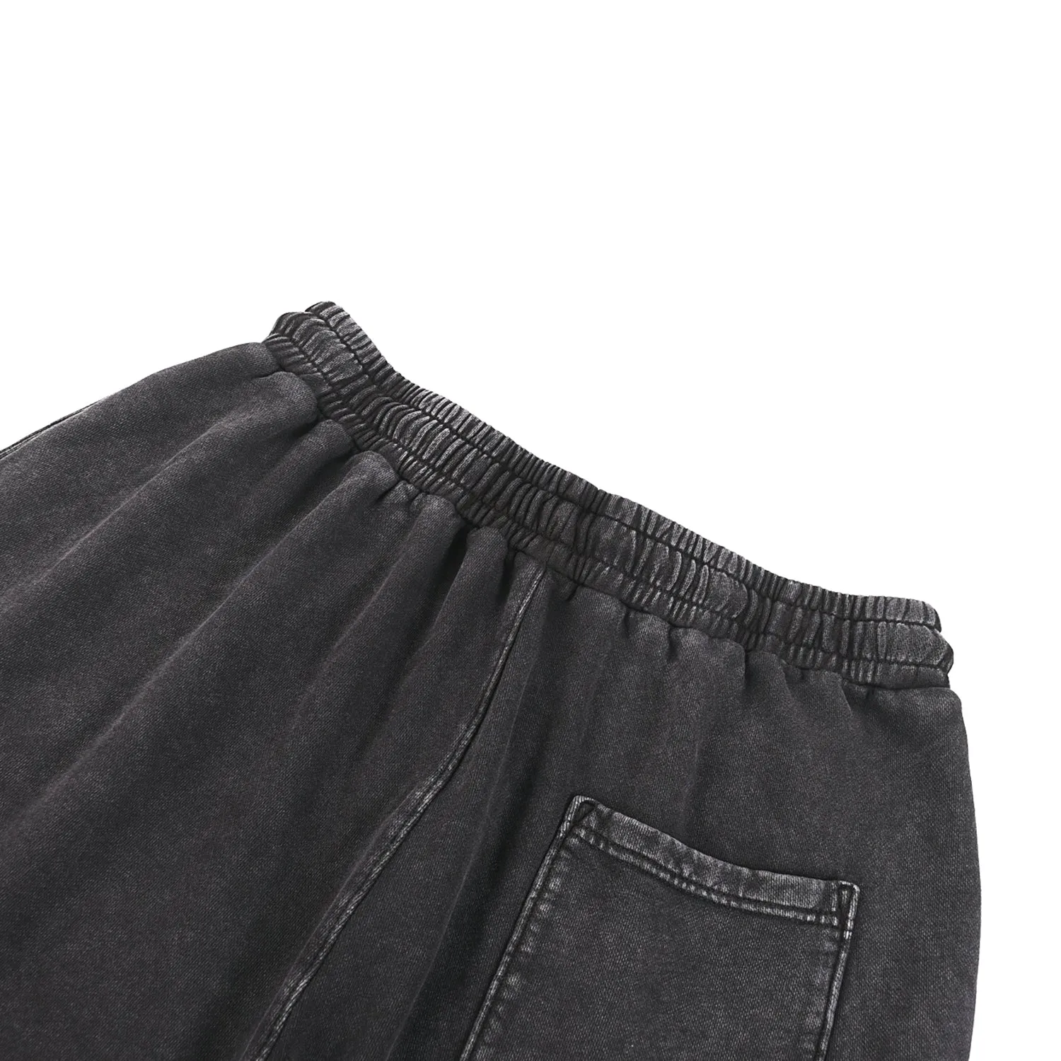 Stone Wash Straight Leg Joggers