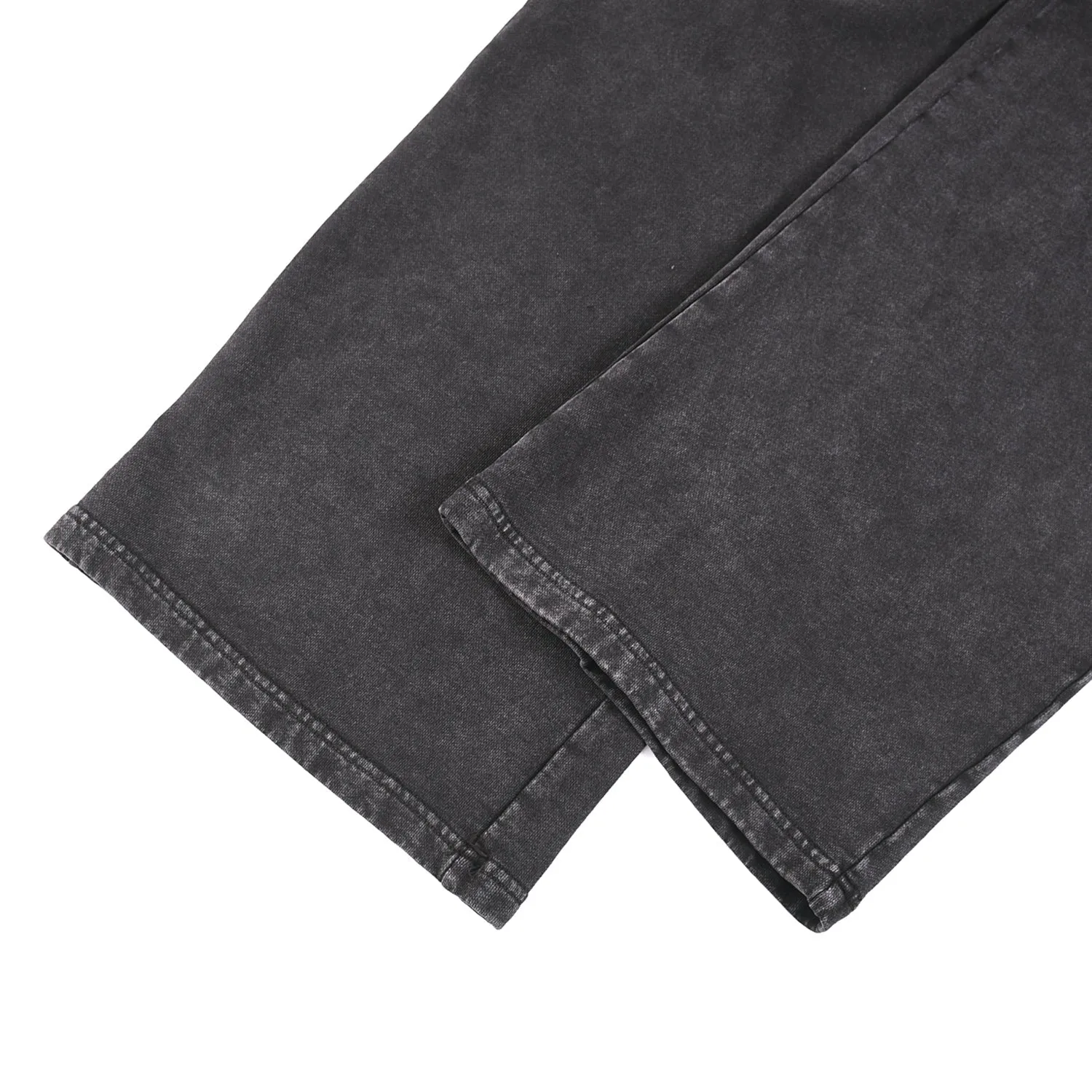Stone Wash Straight Leg Joggers