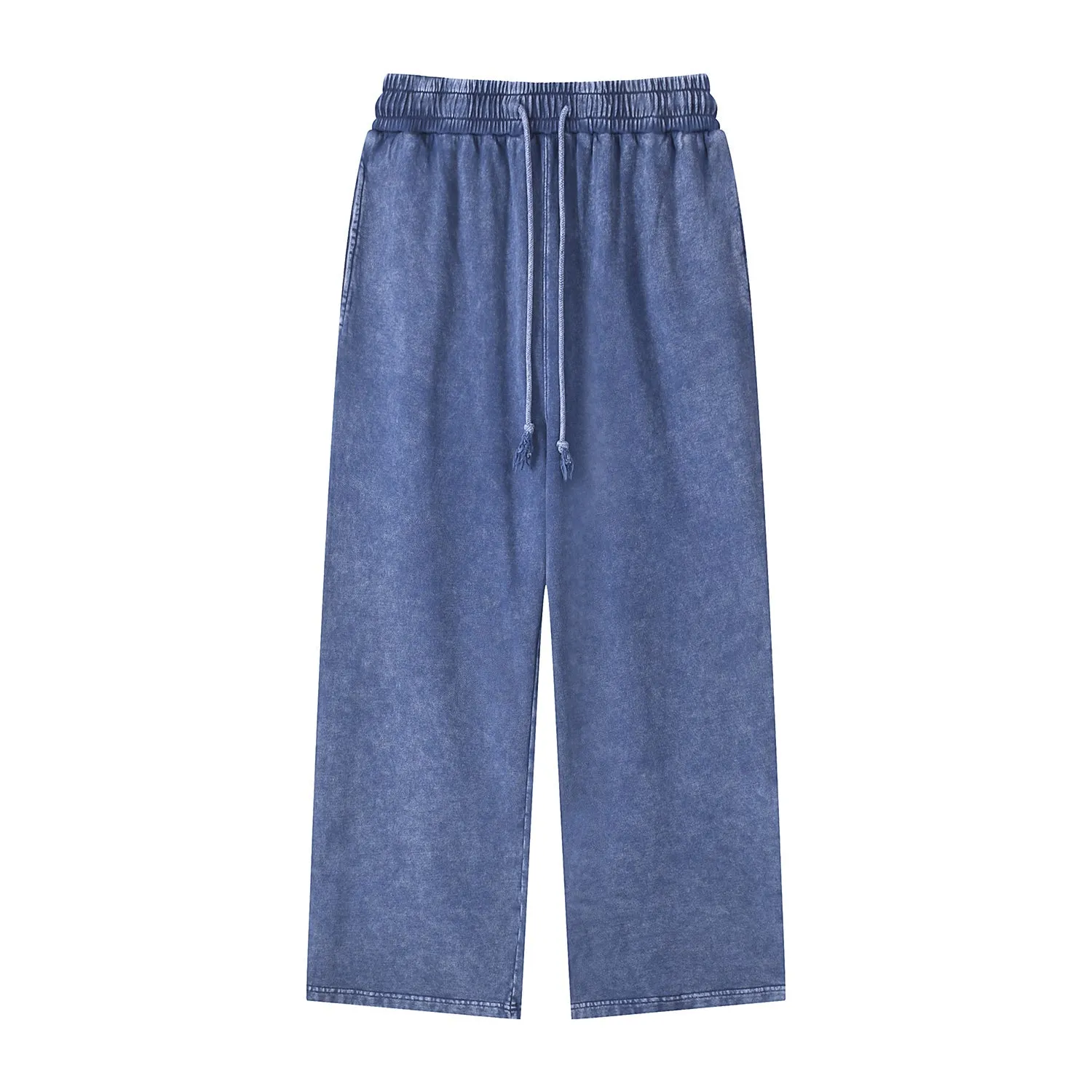 Stone Wash Straight Leg Joggers