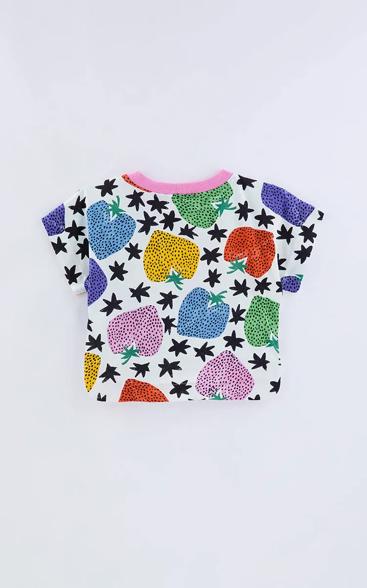 Strawberry Top & Pants Set for Girls - Fabula Farm