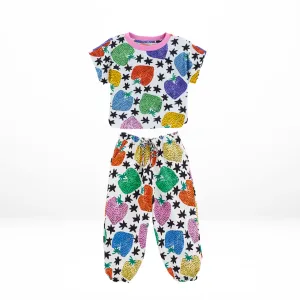 Strawberry Top & Pants Set for Girls - Fabula Farm