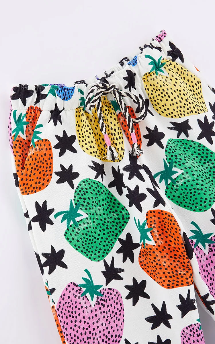 Strawberry Top & Pants Set for Girls - Fabula Farm