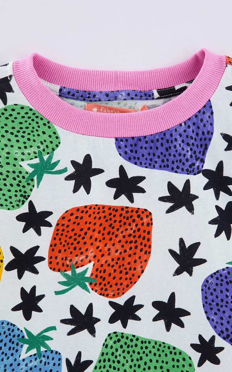 Strawberry Top & Pants Set for Girls - Fabula Farm