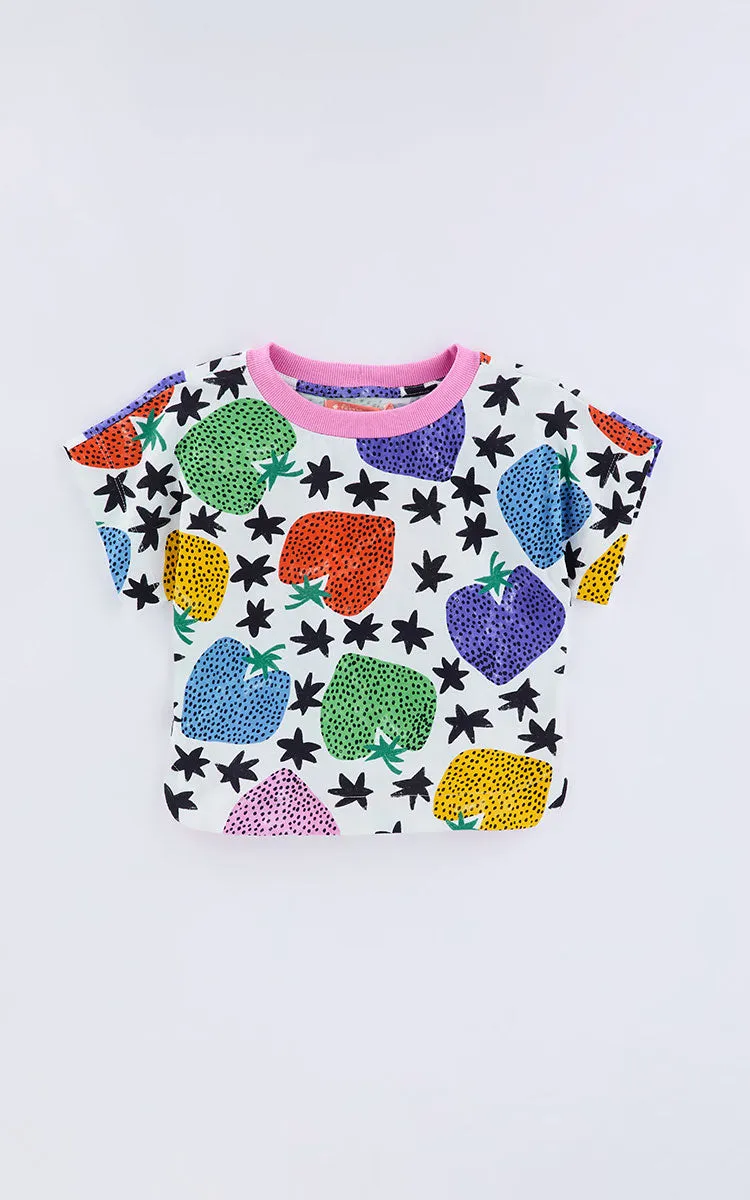 Strawberry Top & Pants Set for Girls - Fabula Farm