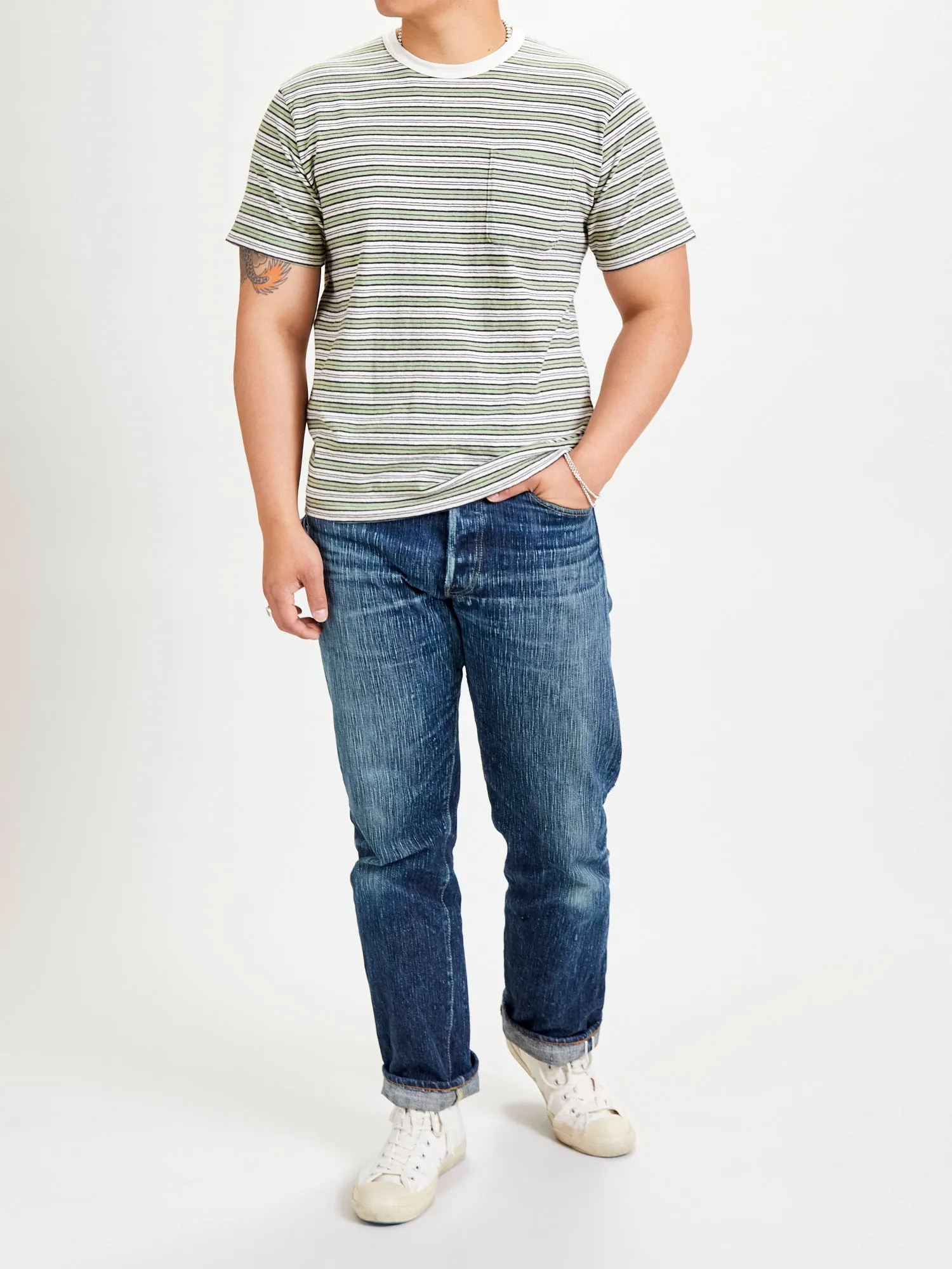 Stripe T-Shirt in Green