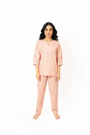 Sunset Stripes – Cotton Nightsuit