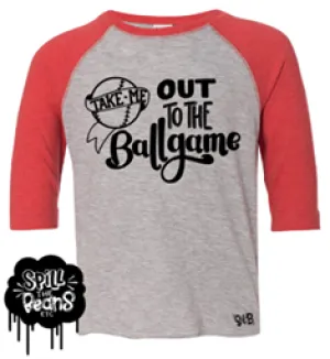 Take Me Out To The Ballgame Sequel Kid's Raglan