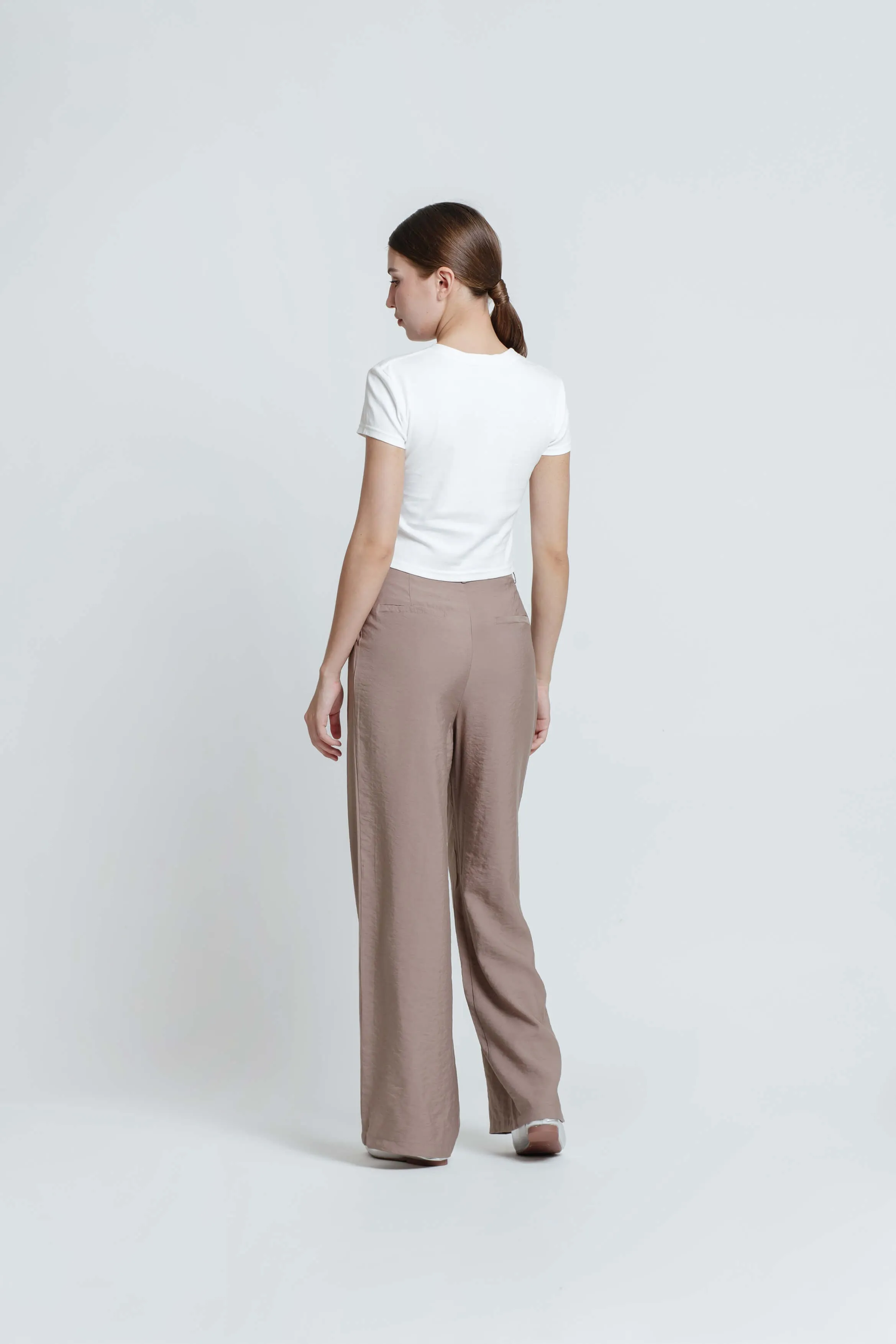 Taupe Fleur Loose Pants