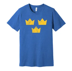 Team Sweden 1990s Distressed Logo - Swedish Sports Team Shirt - Celebrate Olympic Hockey Heritage and History - Hyper Than Hype Shirts