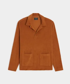 Terry Beach Polo in Gingersnap
