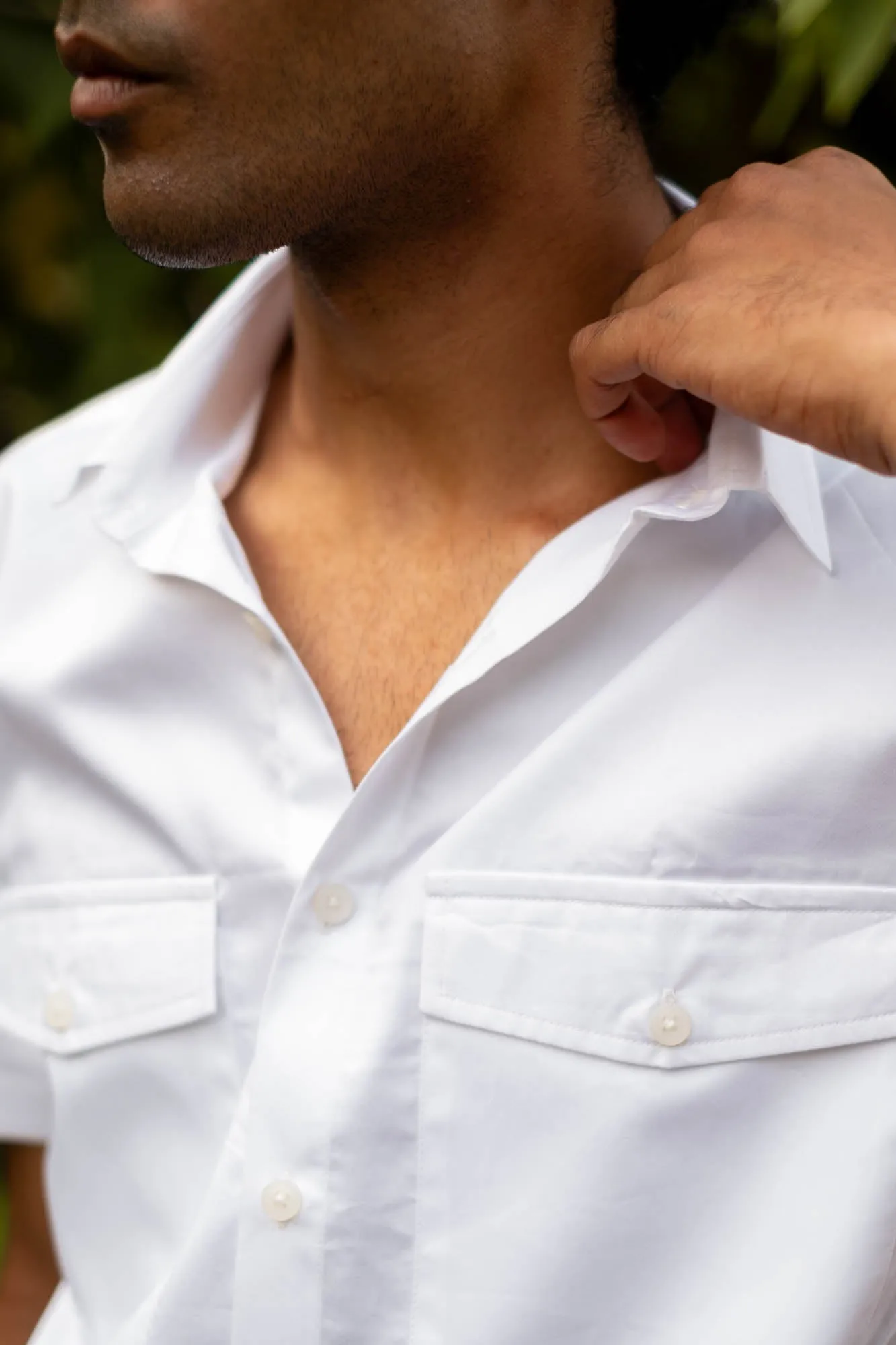 The Egyptian Cotton Double Pocket Shirt | Short Sleeve