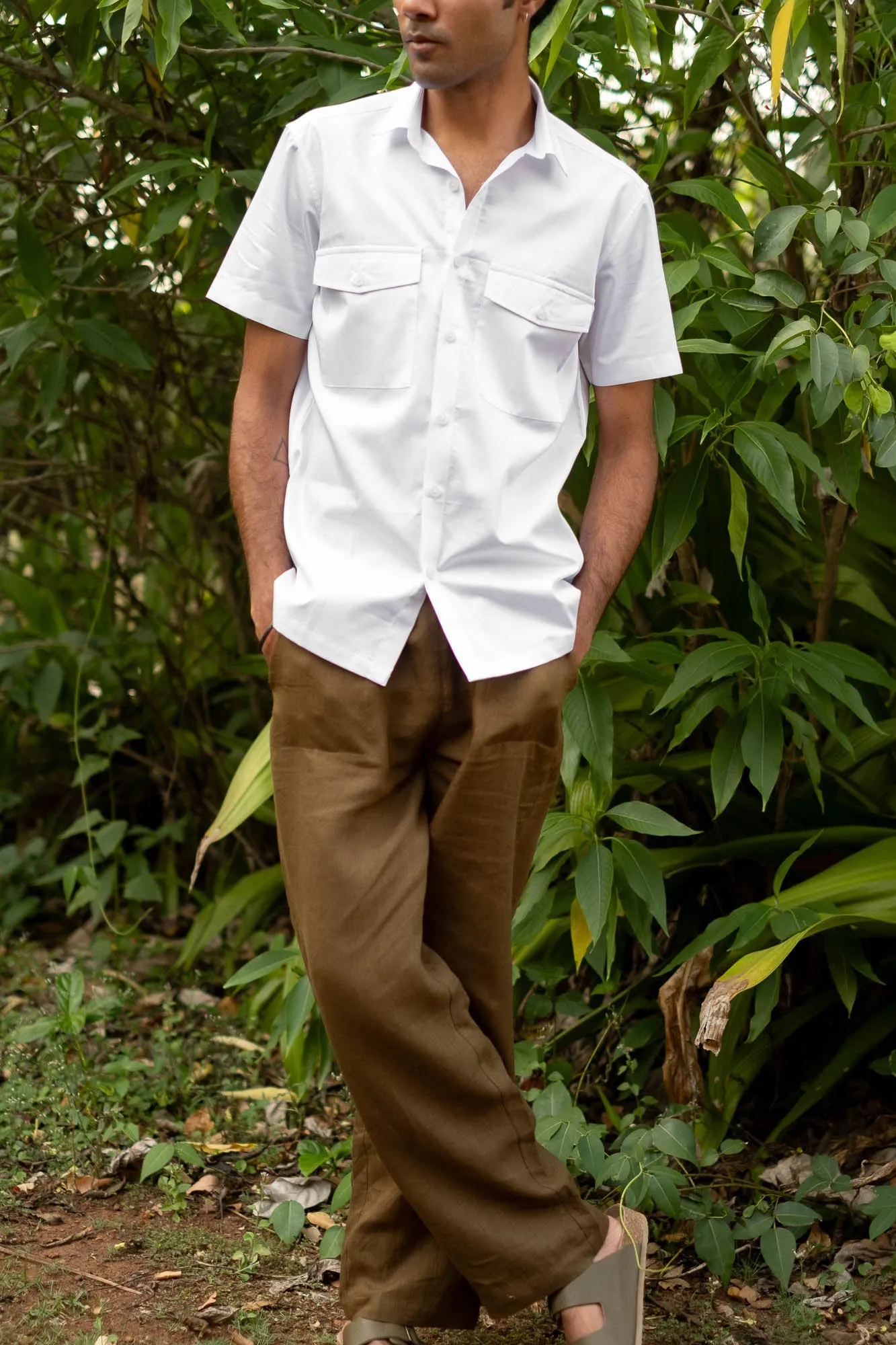 The Egyptian Cotton Double Pocket Shirt | Short Sleeve