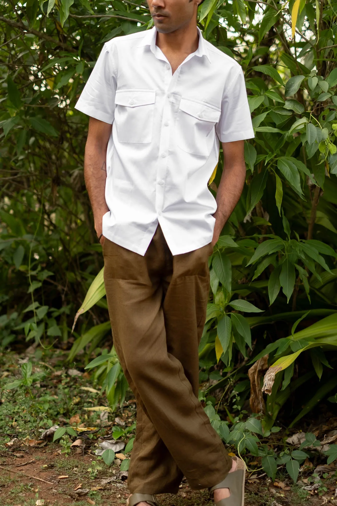 The Egyptian Cotton Double Pocket Shirt | Short Sleeve