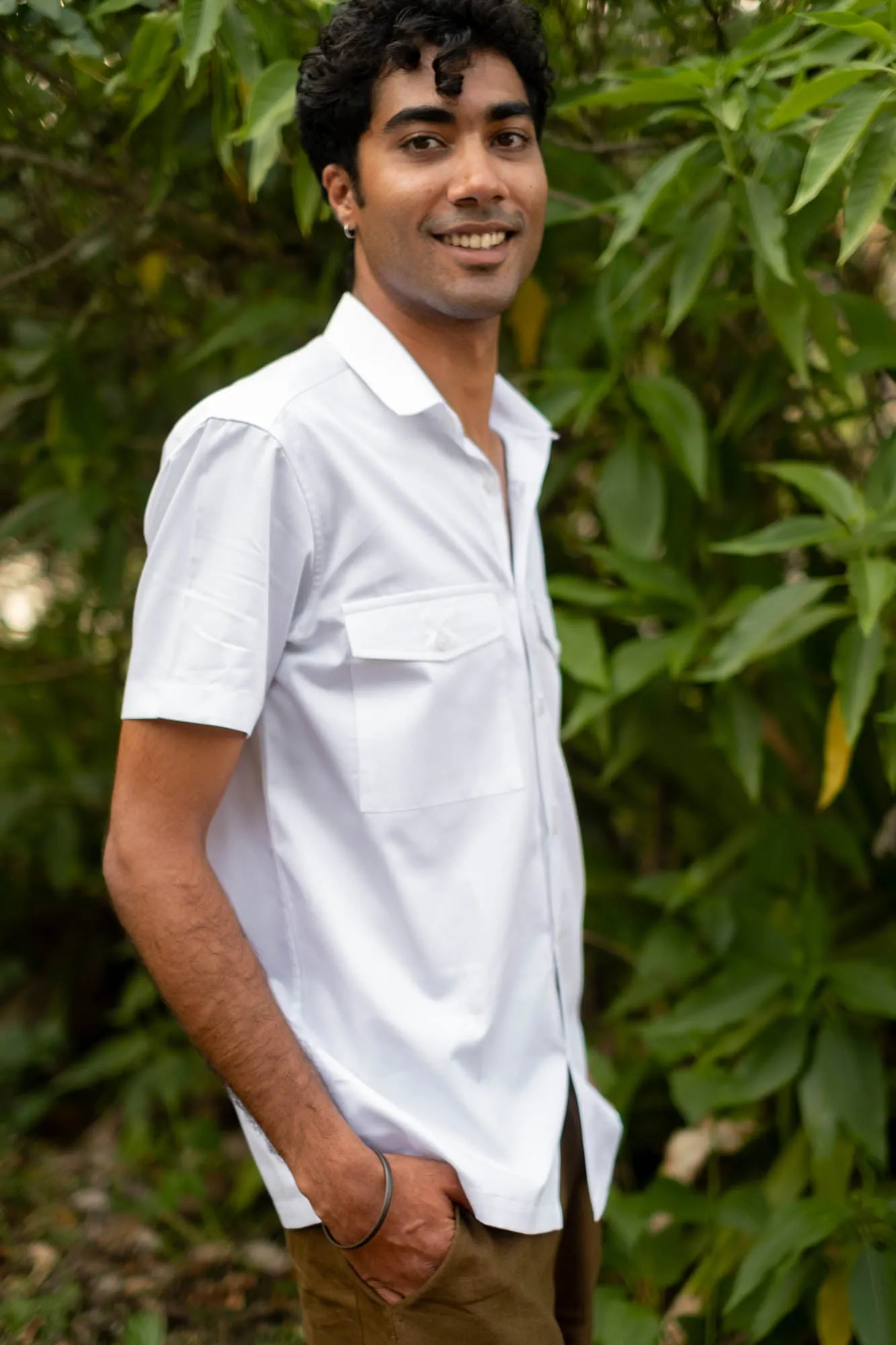 The Egyptian Cotton Double Pocket Shirt | Short Sleeve