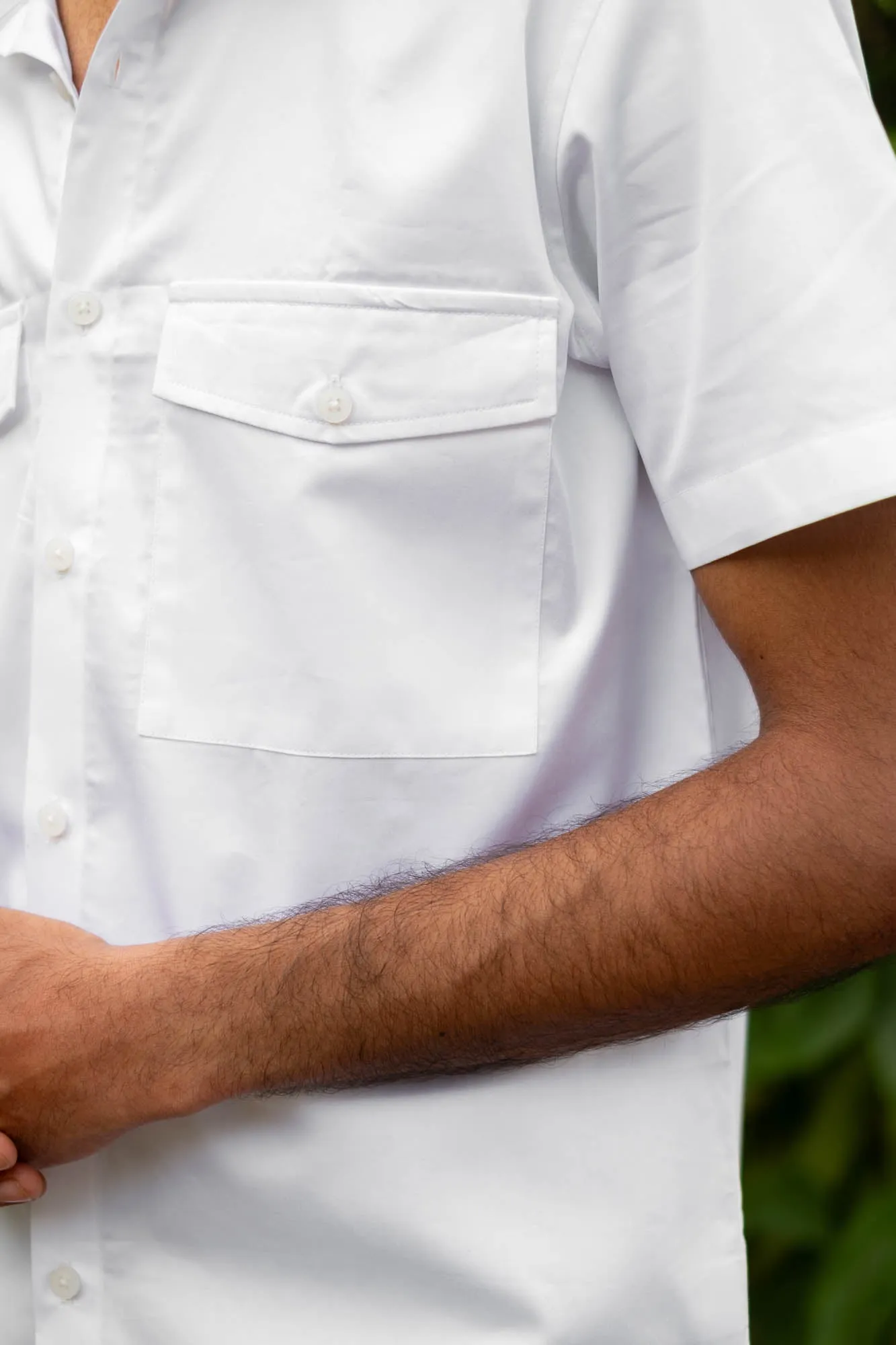 The Egyptian Cotton Double Pocket Shirt | Short Sleeve