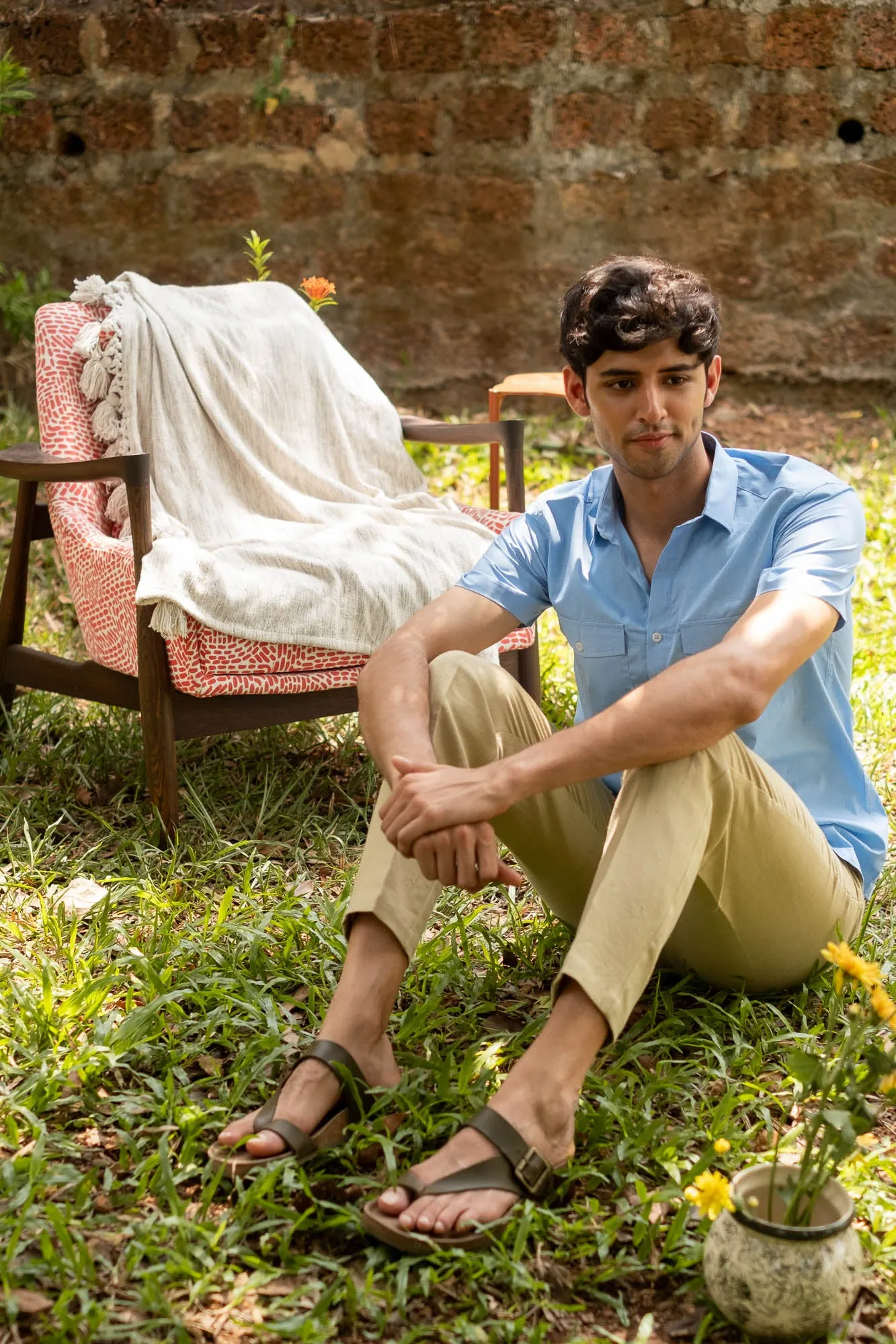 The Egyptian Cotton Double Pocket Shirt | Short Sleeve