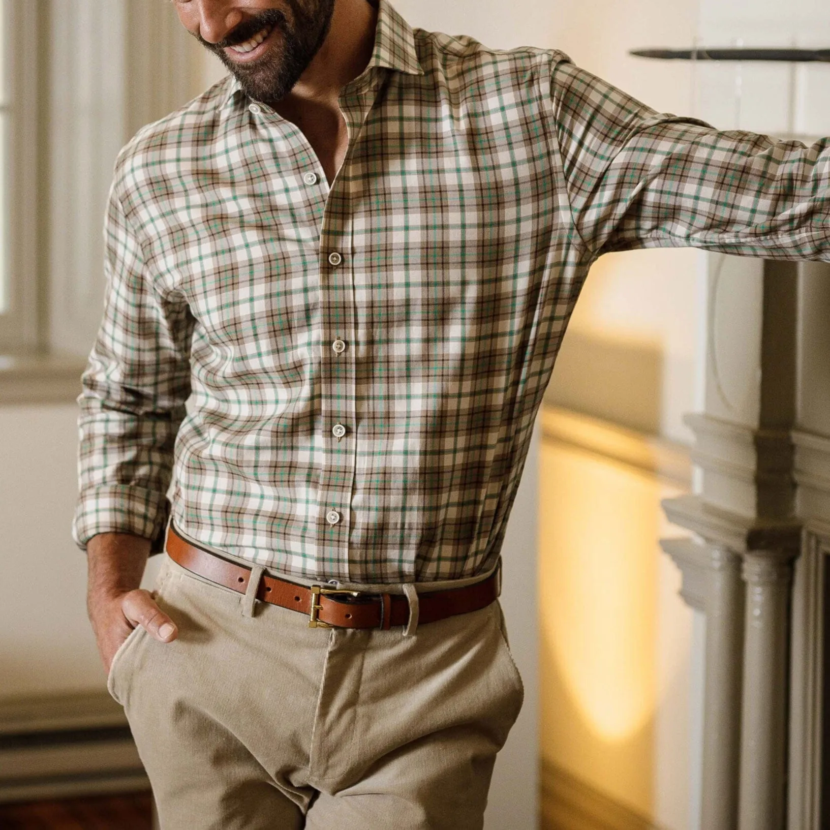The Green Bradford Plaid Custom Shirt