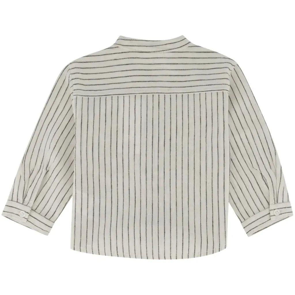 The Jeppe Striped Shirt - Swan - BABY