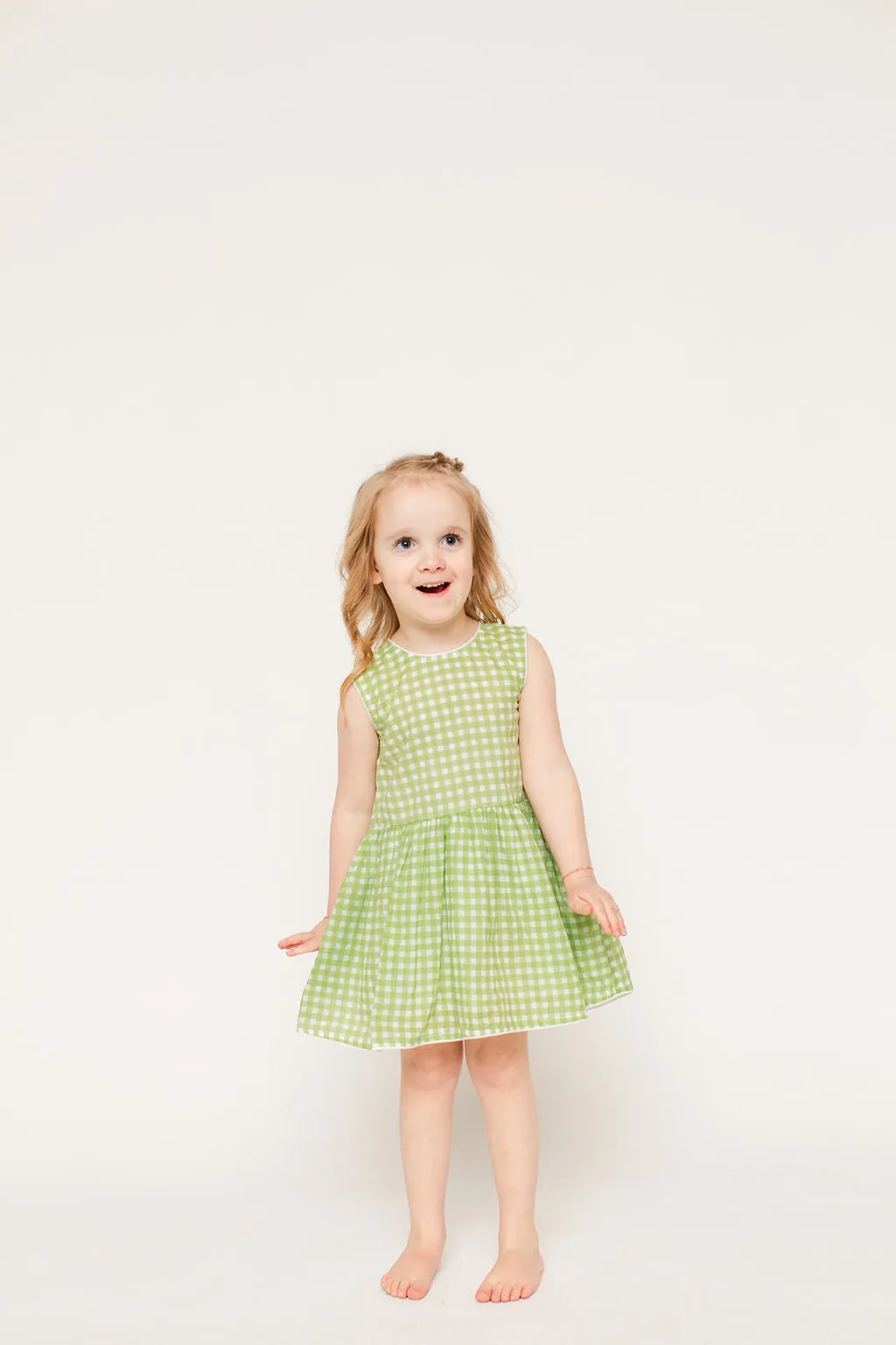 The Sully Dress - Green Gingham