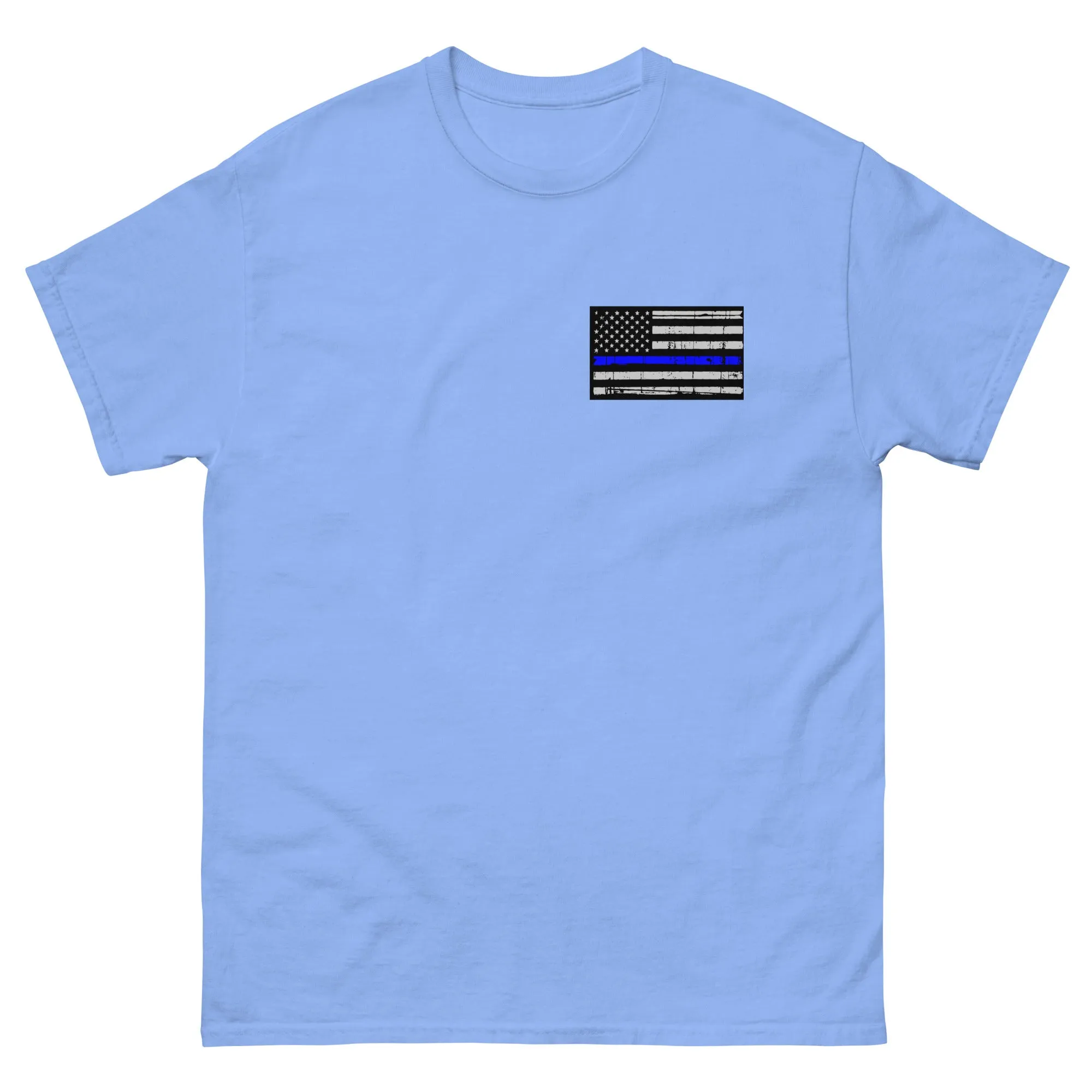 Thin Blue Line Police Badge Retired T-Shirt