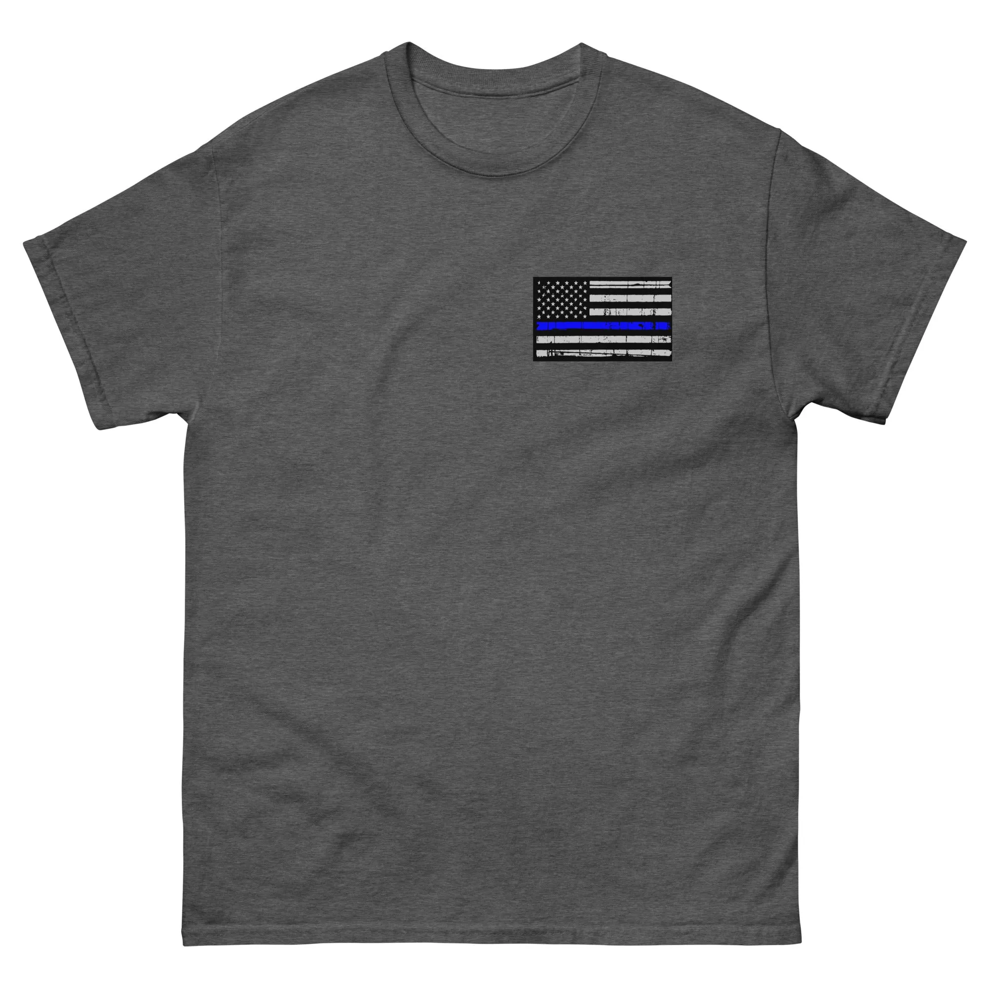 Thin Blue Line Police Badge Retired T-Shirt