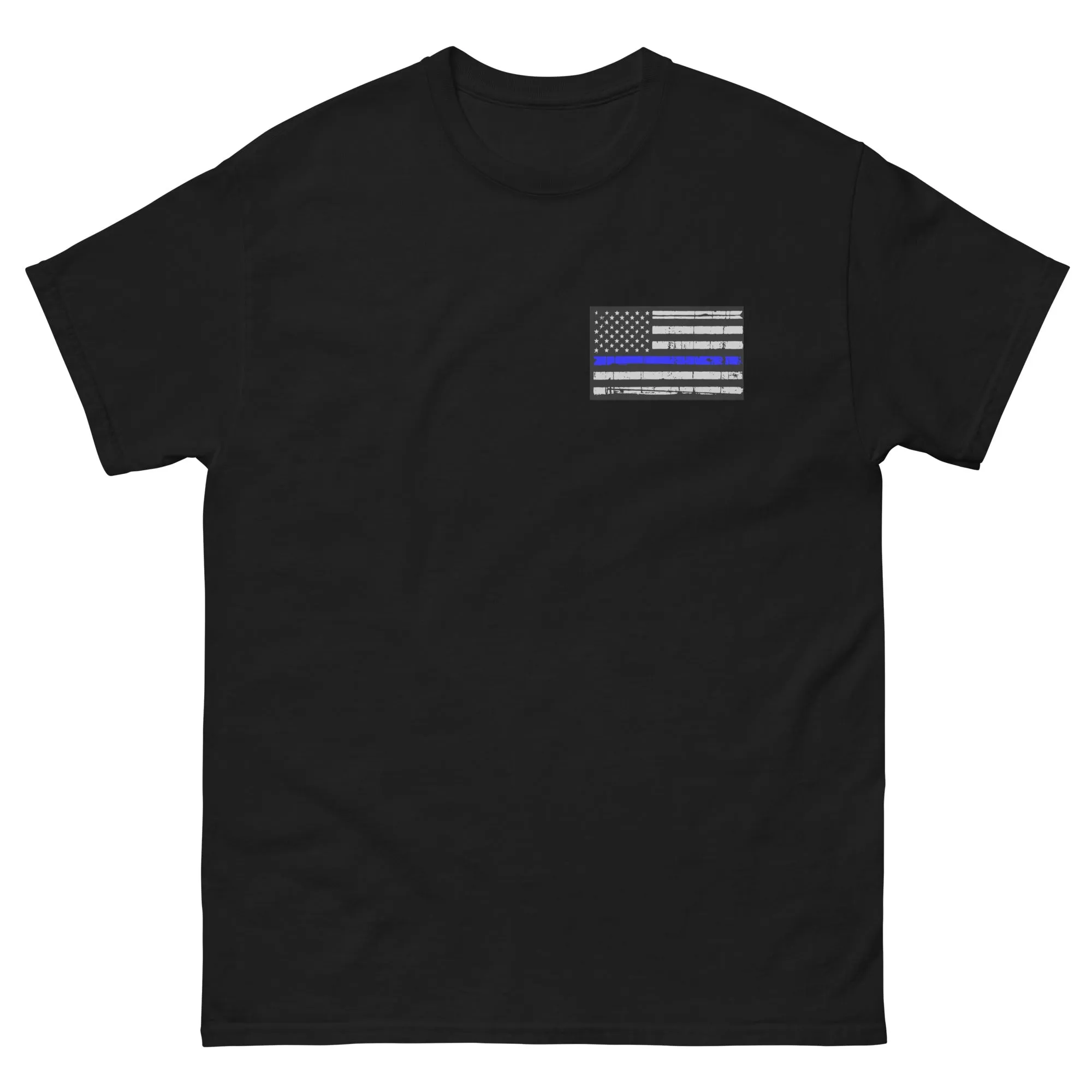 Thin Blue Line Police Badge Retired T-Shirt