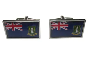 Thin Bordered British Virgin Islands Flag Cufflinks