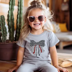Thin Red Line Coquette Bow © Youth Tee // FINAL SALE