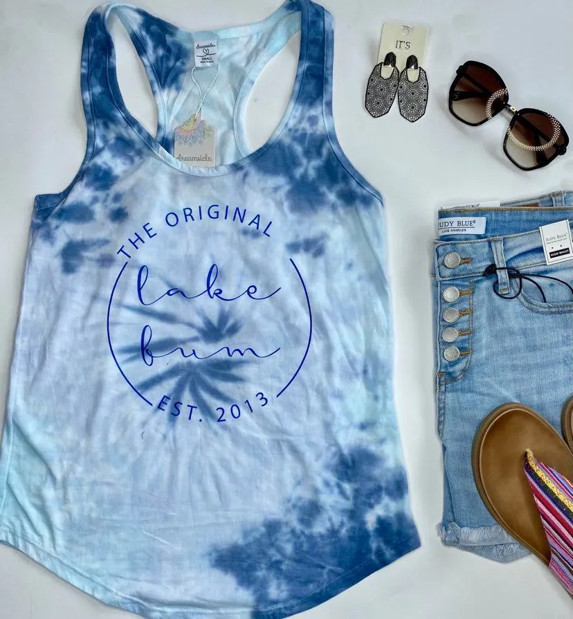 Tie Dye Lake Bum The Original Tank Top** - Final Sale