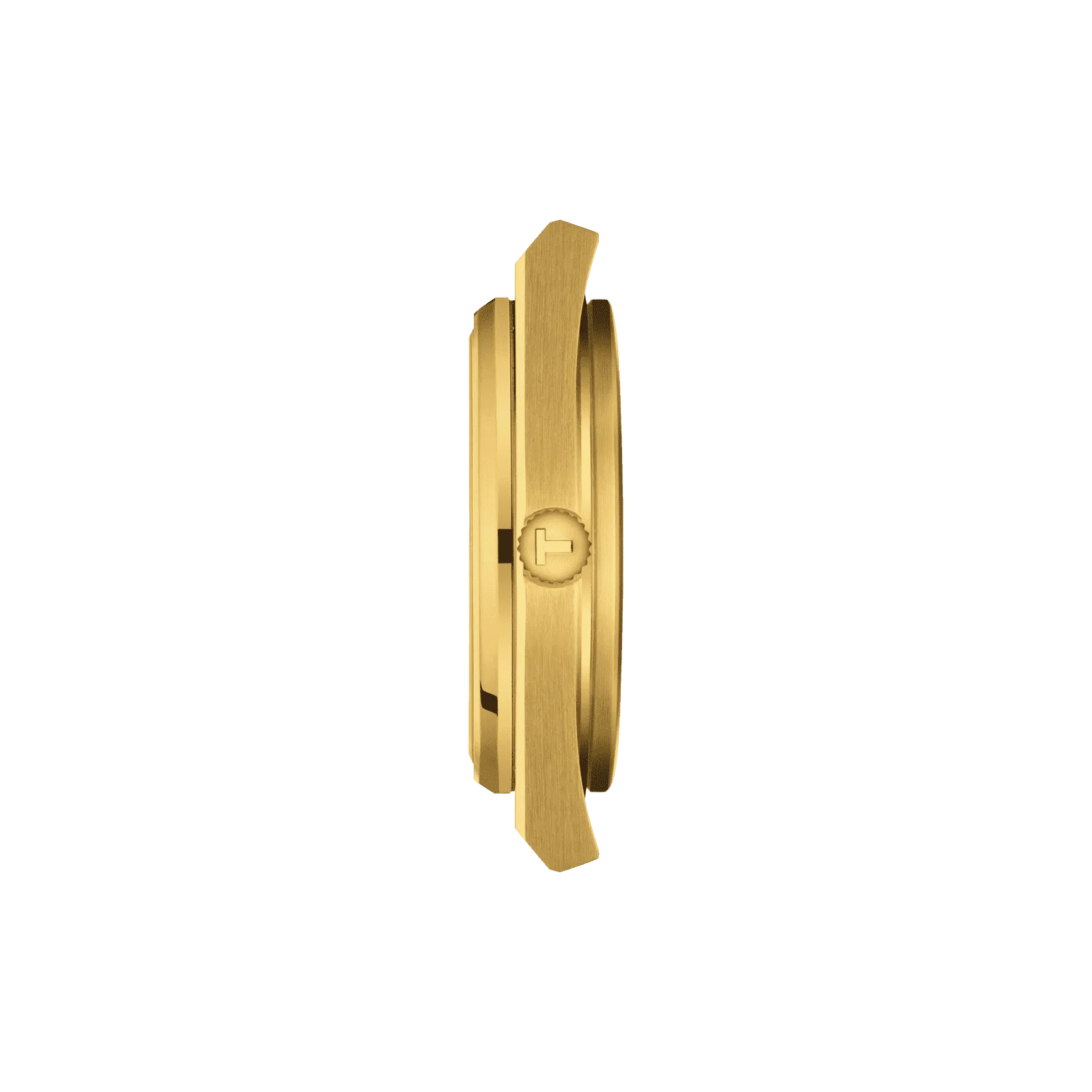 Tissot Clock PRX 39.5mm Champagne Quartz Steel Finish Pvd Gold Gold T137.410.33.021.00