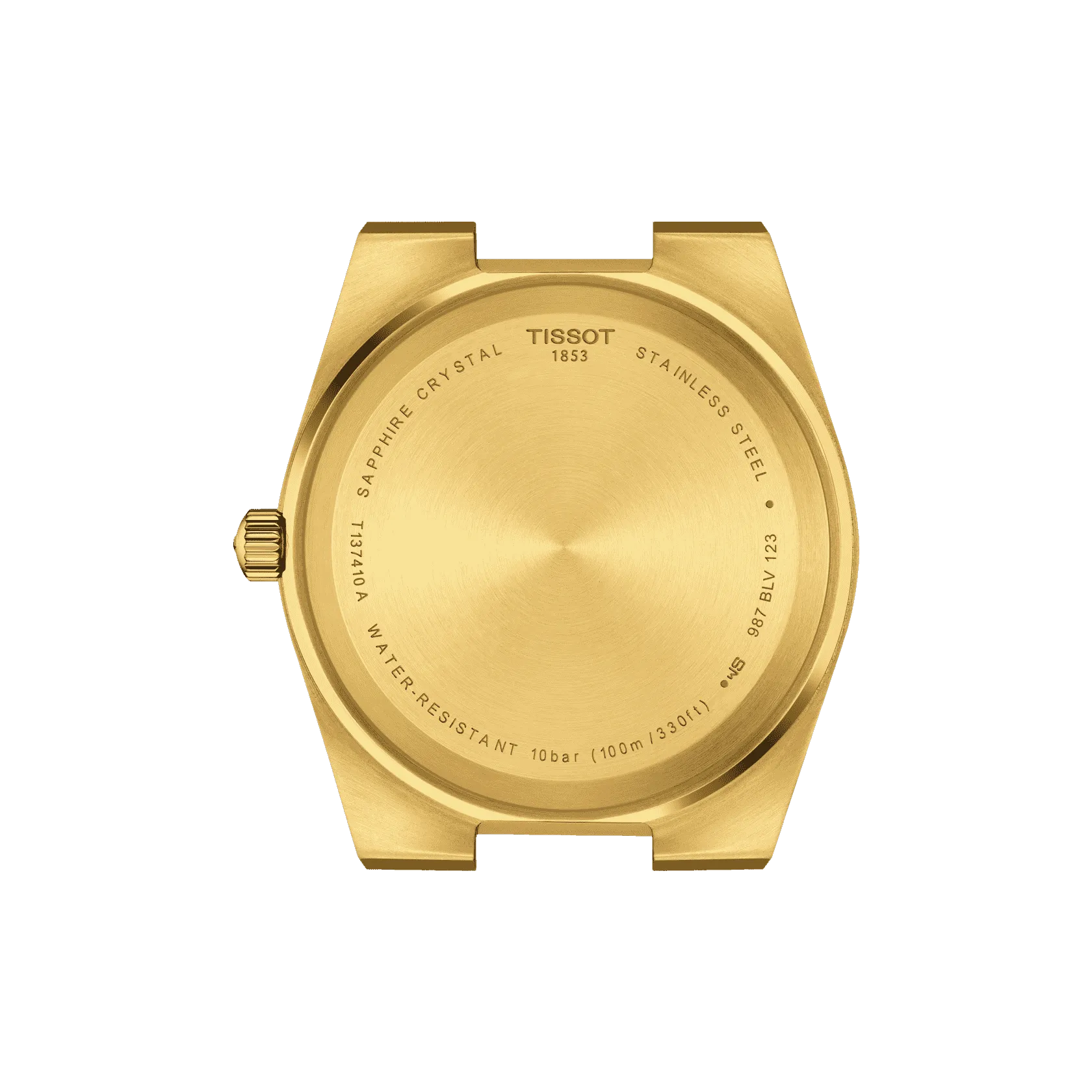 Tissot Clock PRX 39.5mm Champagne Quartz Steel Finish Pvd Gold Gold T137.410.33.021.00