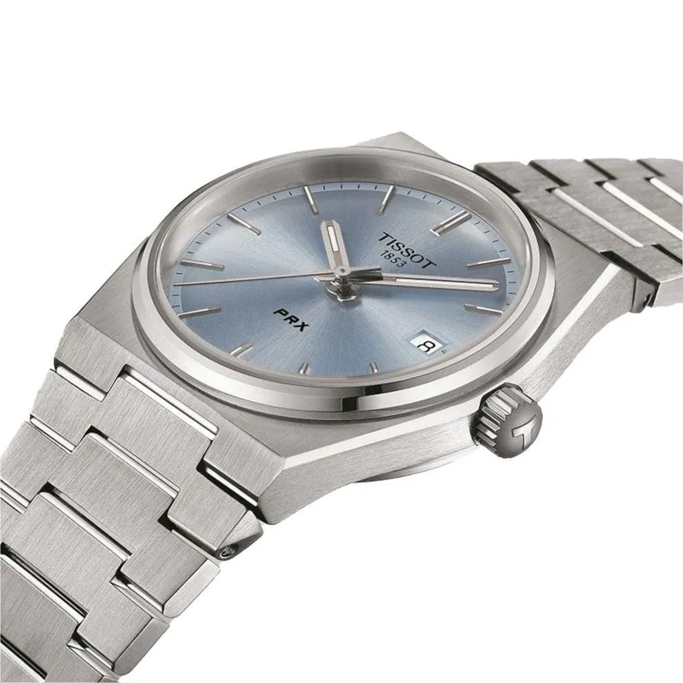 Tissot watch prx 35mm blue quartz steel t137.210.11.351.00