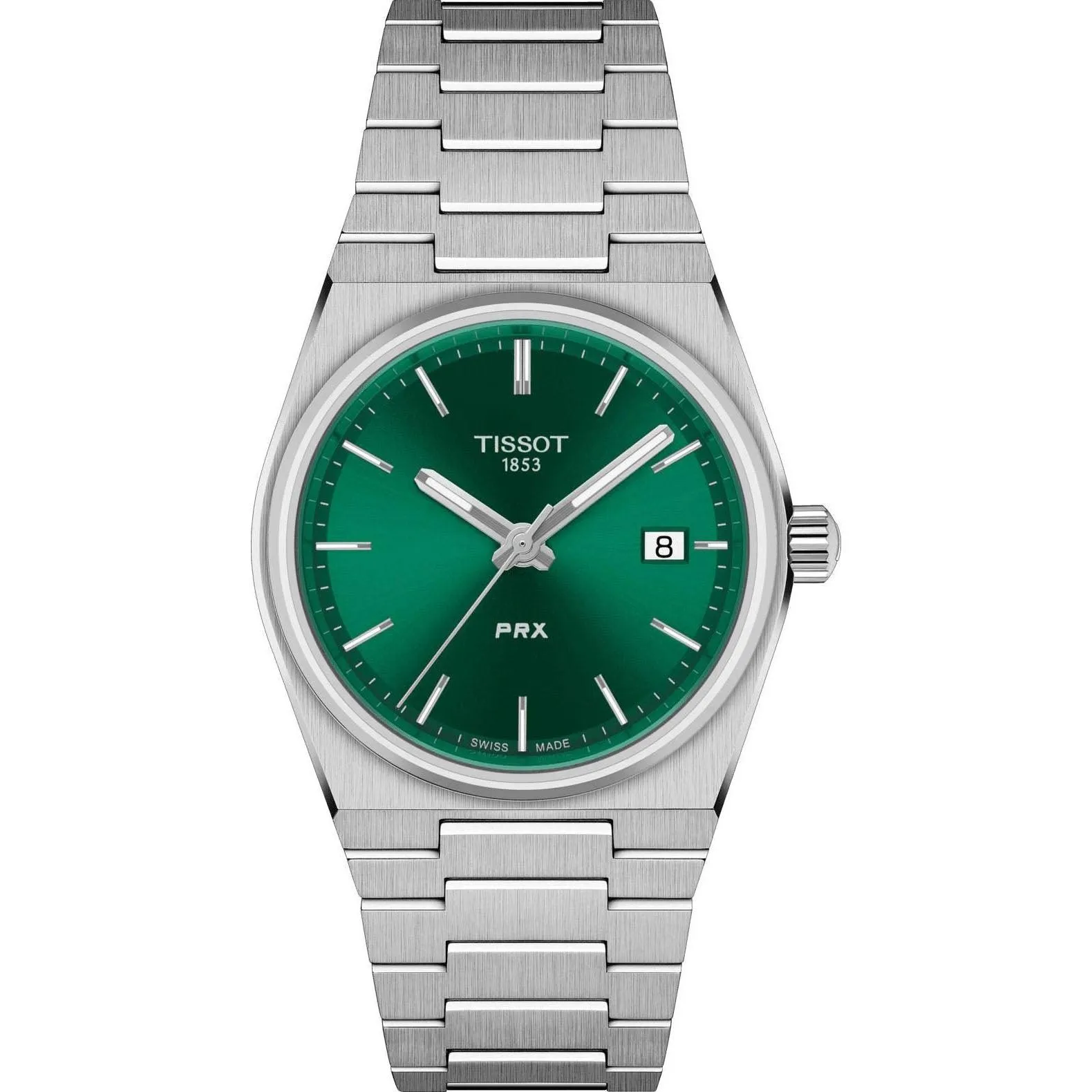 Tissot watch prx green 35mm quartz steel t137.210.11.081.00