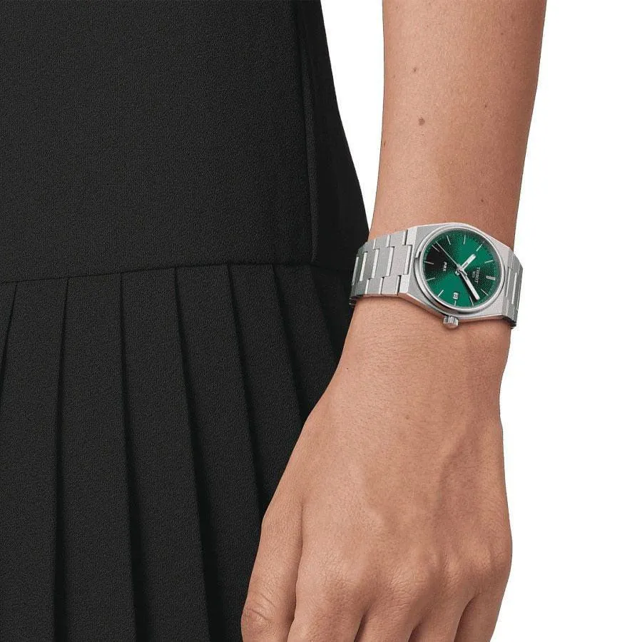 Tissot watch prx green 35mm quartz steel t137.210.11.081.00