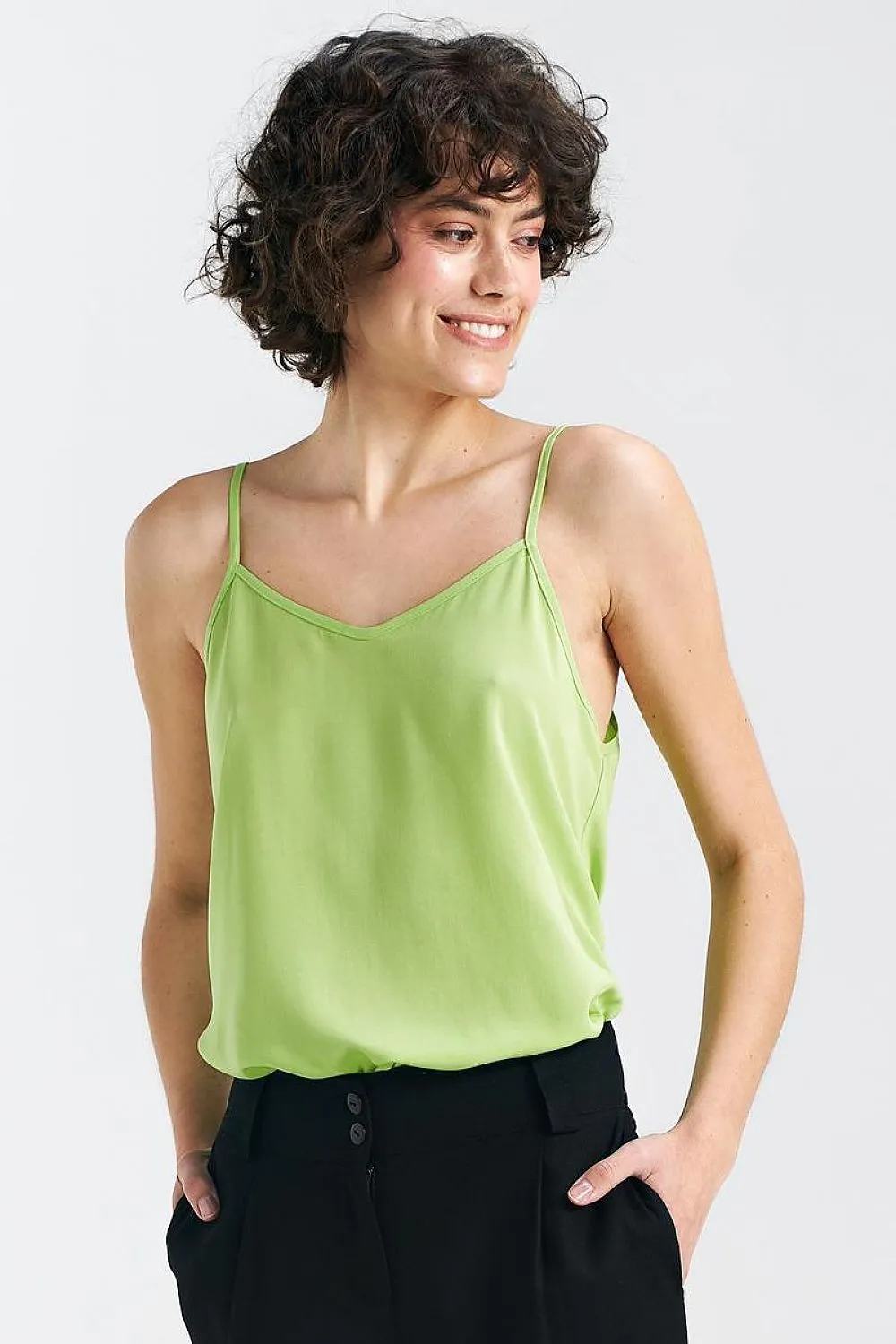 Trimmed Straps Regular-Fit Top