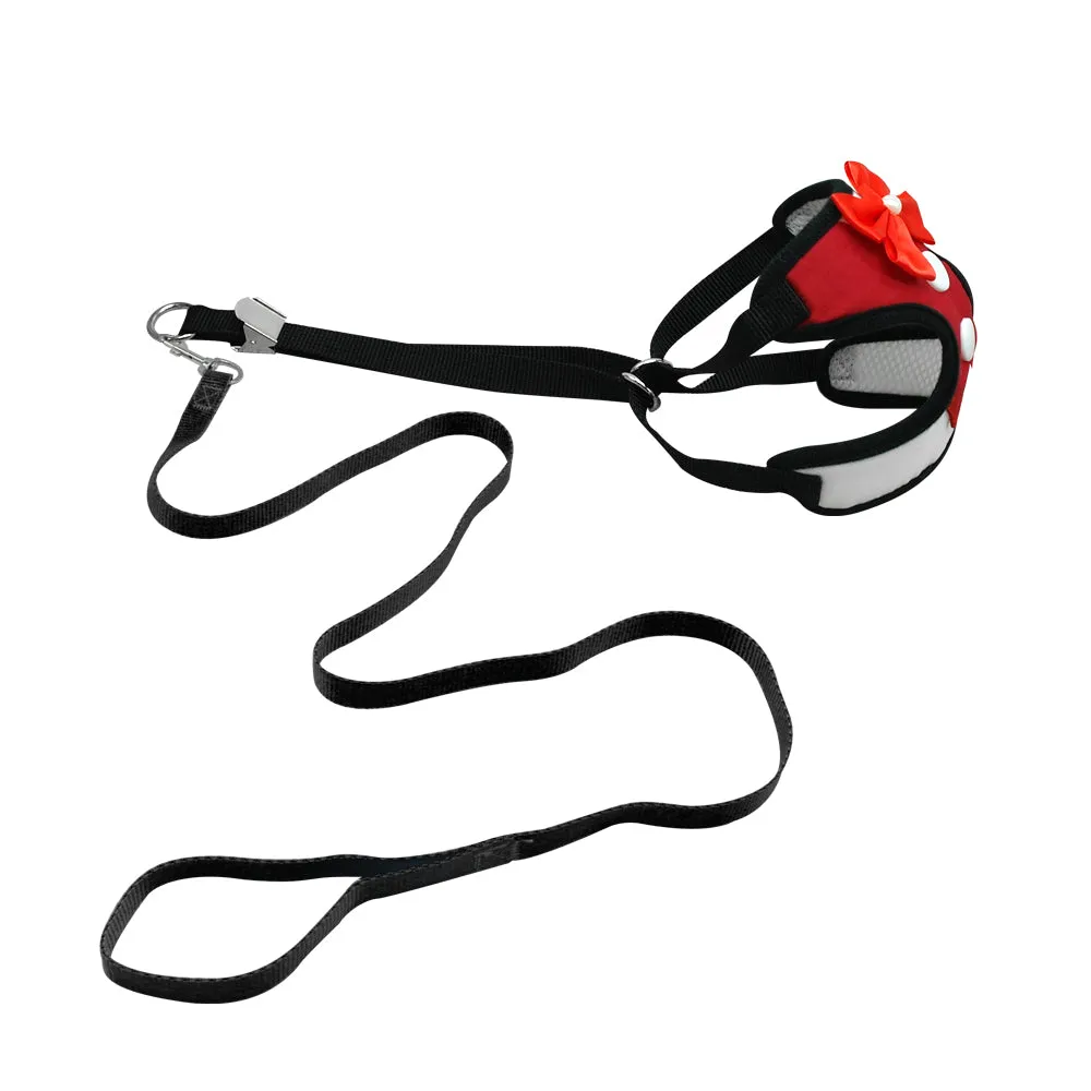 Tuxedo Bow Tie Dog Harness & Leash Set