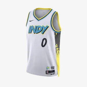 Tyrese Haliburton Indiana Pacers 2024/25 City Edition Swingman Jersey - White