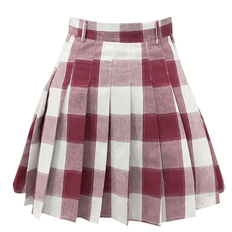 Ulzzang plaid skirt KF90277