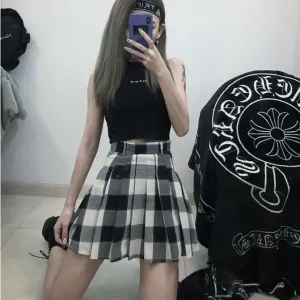 Ulzzang plaid skirt KF90277