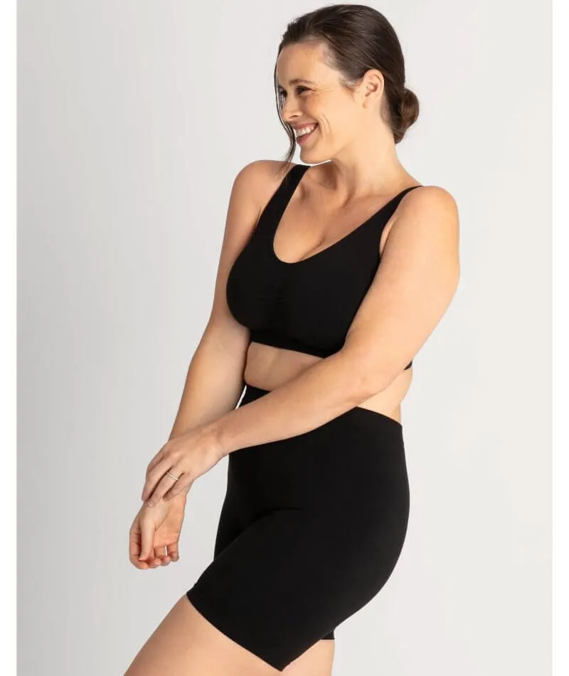 Underbliss Seamless Bamboo Blend Comfort Wire-free Bra 2 Pack - Black/Frappe