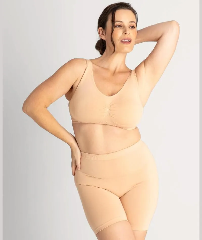 Underbliss Seamless Bamboo Blend Comfort Wire-Free Bra - Frappe