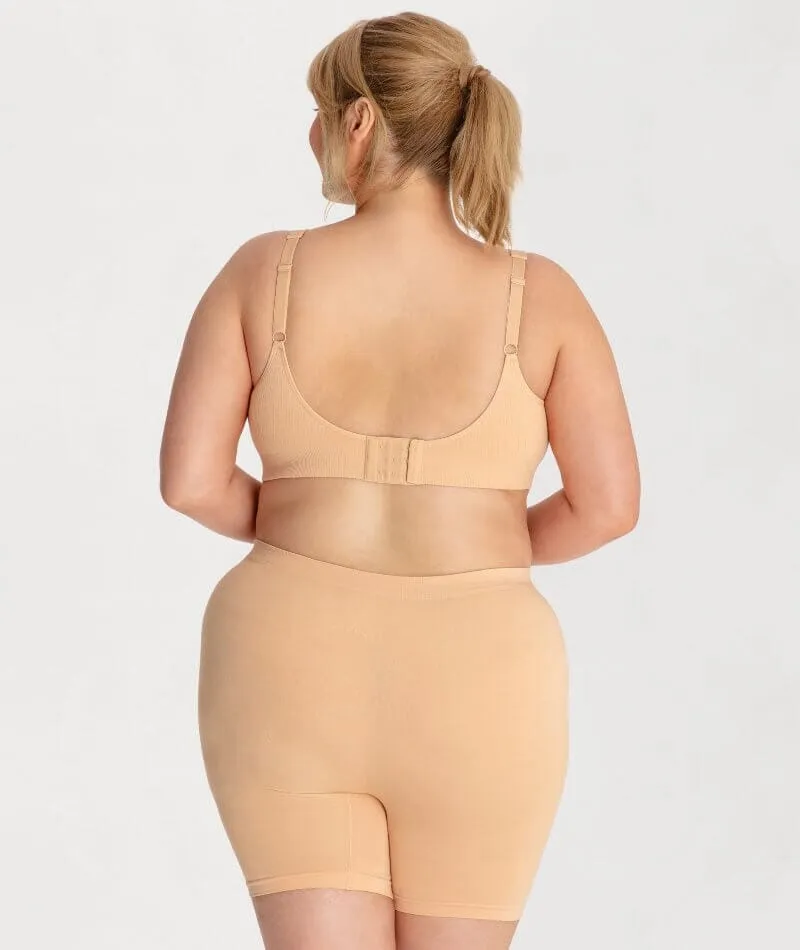 Underbliss Seamless Bamboo Blend Comfort Wire-Free Bra - Frappe