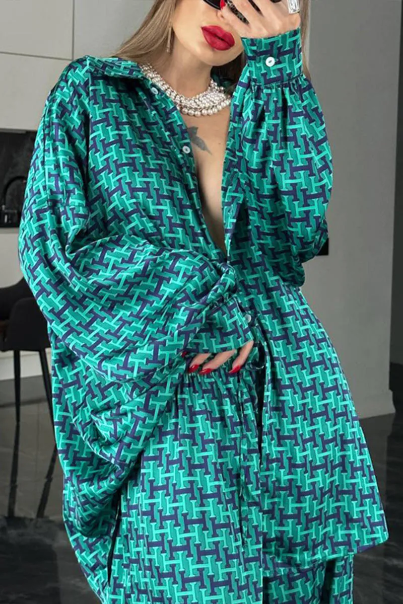 UNF4206 Loose Long Sleeves & Pants Set