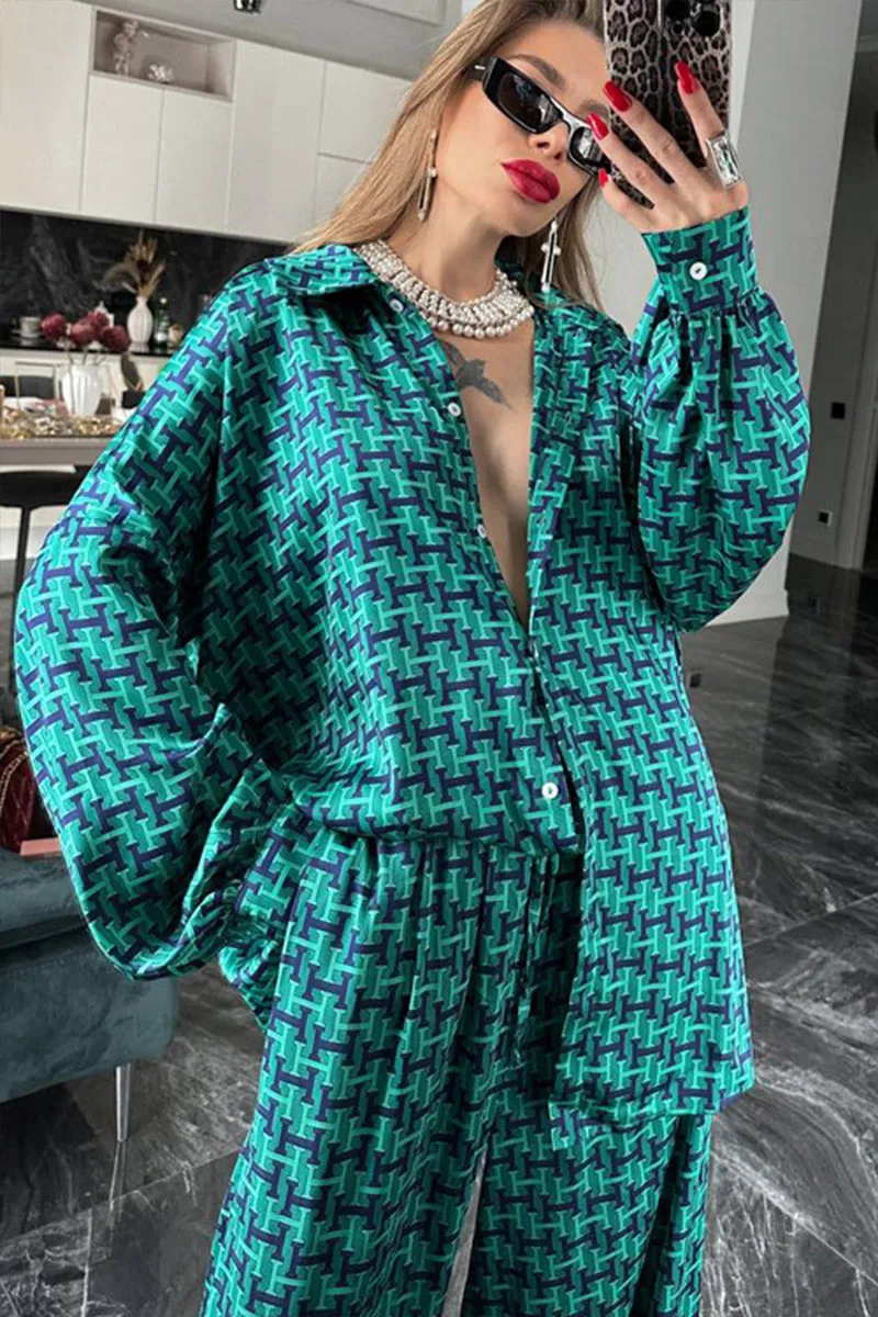 UNF4206 Loose Long Sleeves & Pants Set
