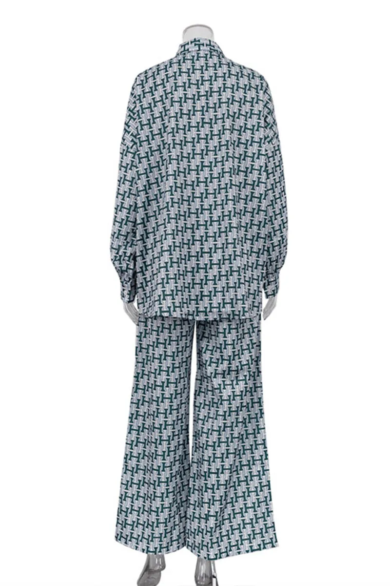 UNF4206 Loose Long Sleeves & Pants Set