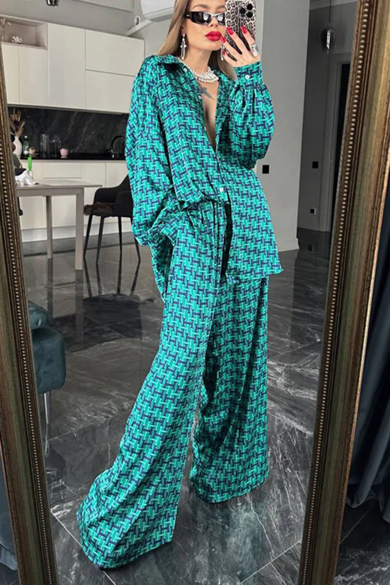UNF4206 Loose Long Sleeves & Pants Set