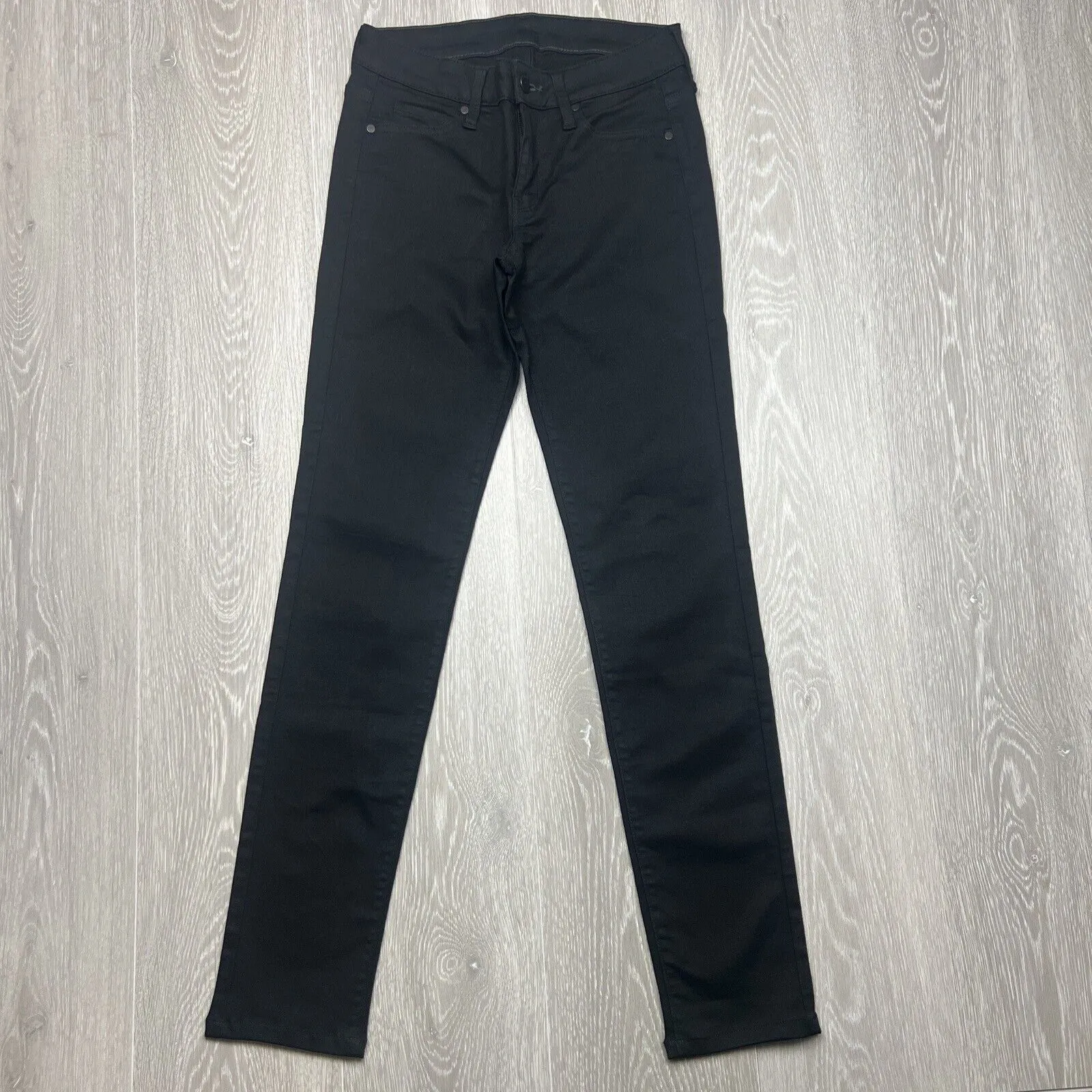 Uniqlo Womens Black Skinny Stretch Jeans Size 25