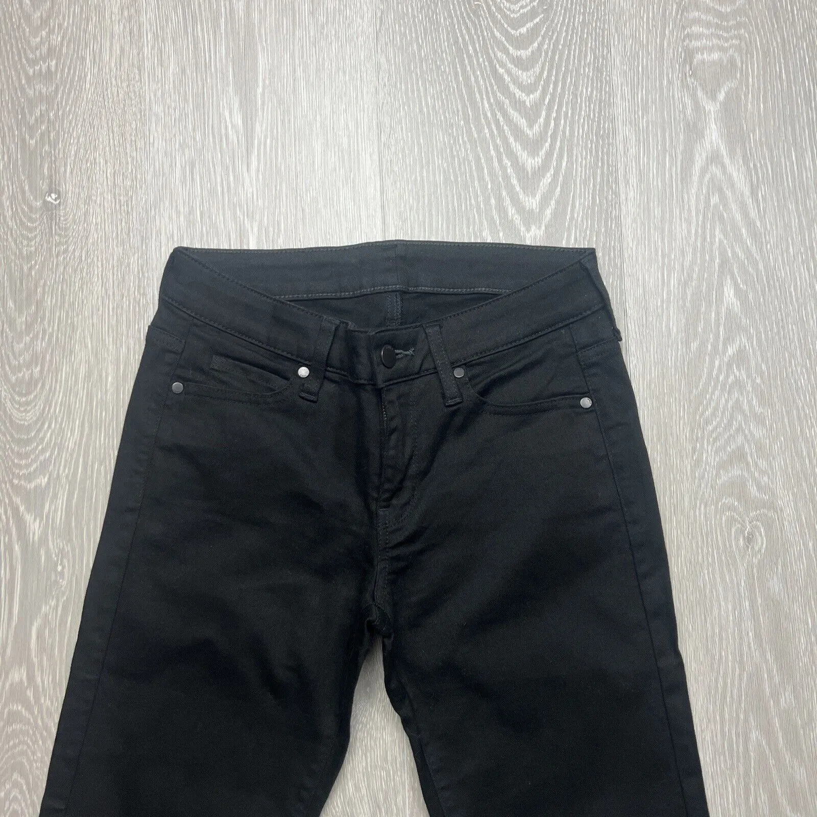 Uniqlo Womens Black Skinny Stretch Jeans Size 25